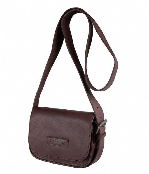 Shabbies  Small Crossbody vegetable tanned leather Dark Brown